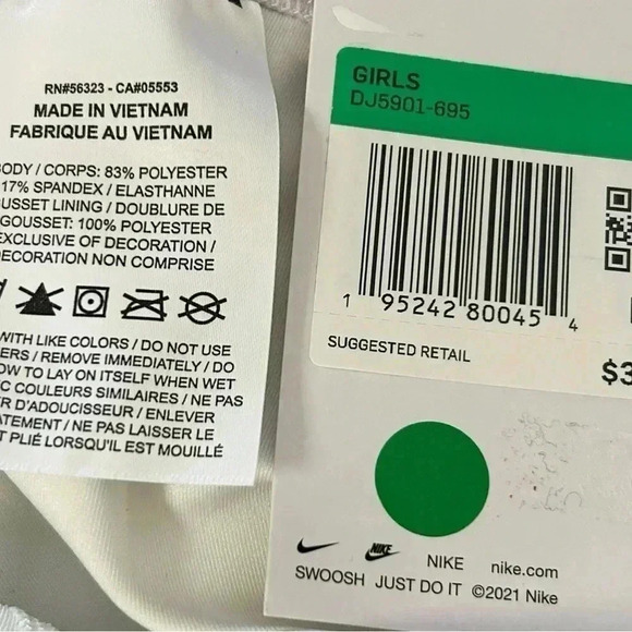 Nike Girls Aura Training Tights Leggings Dri Fit Pastel Ombré XL NWT - Picture 6 of 9